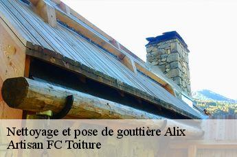 Nettoyage et pose de gouttière  alix-69380 Artisan FC Toiture