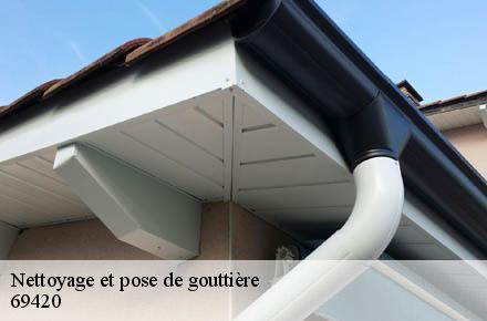 Nettoyage et pose de gouttière  69420