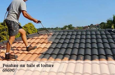 Peinture sur tuile et toiture  69690